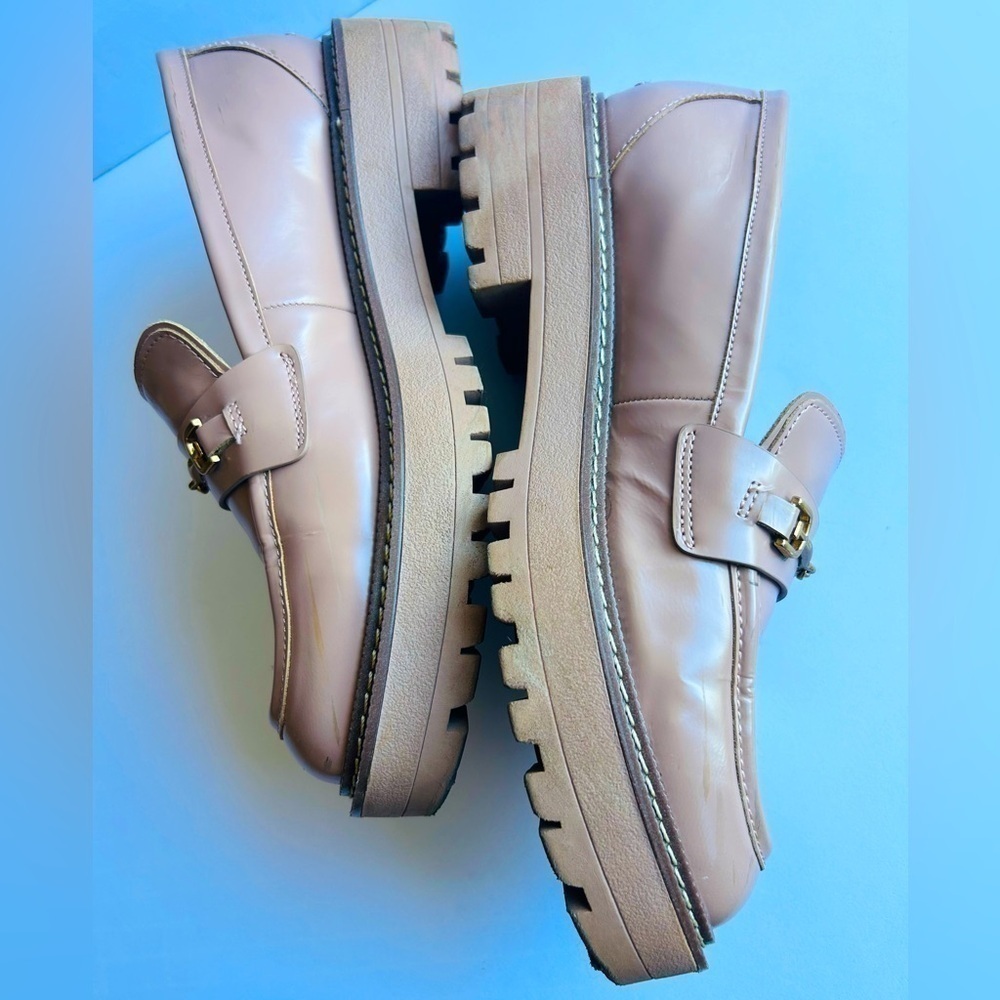 Anthropologie x Sam Edelman Laurs Chunky Sole Loafers in Honey - Picture 8 of 13